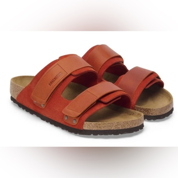 Birkenstock Shoes - Birkenstock Uji Nubuck Suede Leather Sandals Size 8 NWT